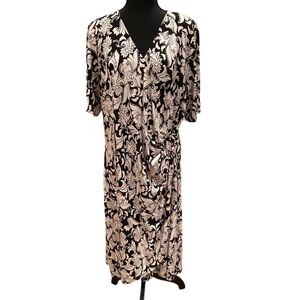 Glamour Black and White Dress